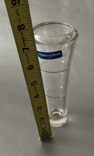 Villeroy & Boch Crystal Vase Clear Lead Contemporary Modern Vase Signed 1748 - Picture 8 of 8