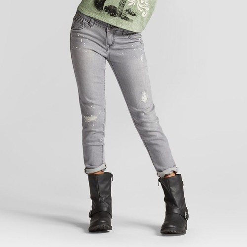 Girls' Super Skinny Jeans With Paint 