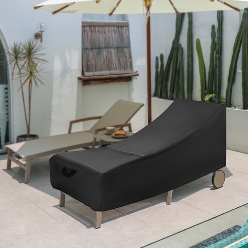 2 Pack Waterproof Recliner Cover Patio Lounge Chair Cover With Storage Bag