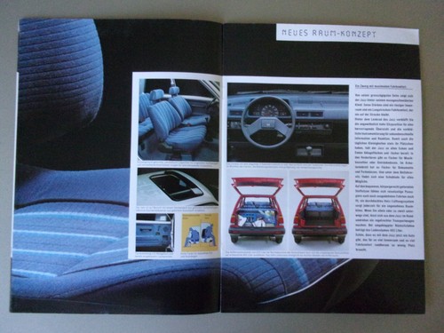 HONDA JAZZ orig 1985 Swiss Mkt Sales Brochure with German text - Picture 4 of 8