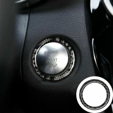For BMW Z4 E89 09-2016 Real Carbon Fiber One-Click Startup Switch Ring Trim 1PCS