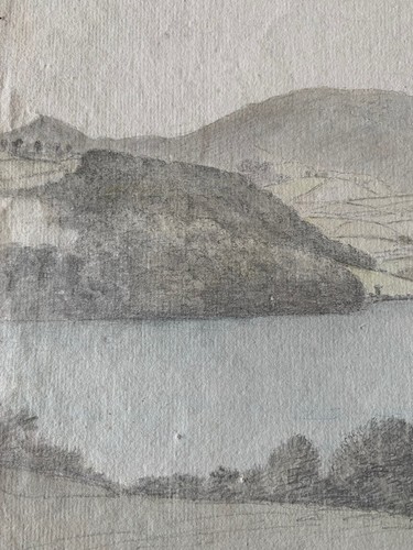 Original 1771 Conwy Wales Watercolor Painting UK Signed Dated Caernarfon Castle - Picture 4 of 18