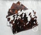 Tricolor Cowhide Placemat Plain (Set of 2, 4, 6 units) 14"x 17"