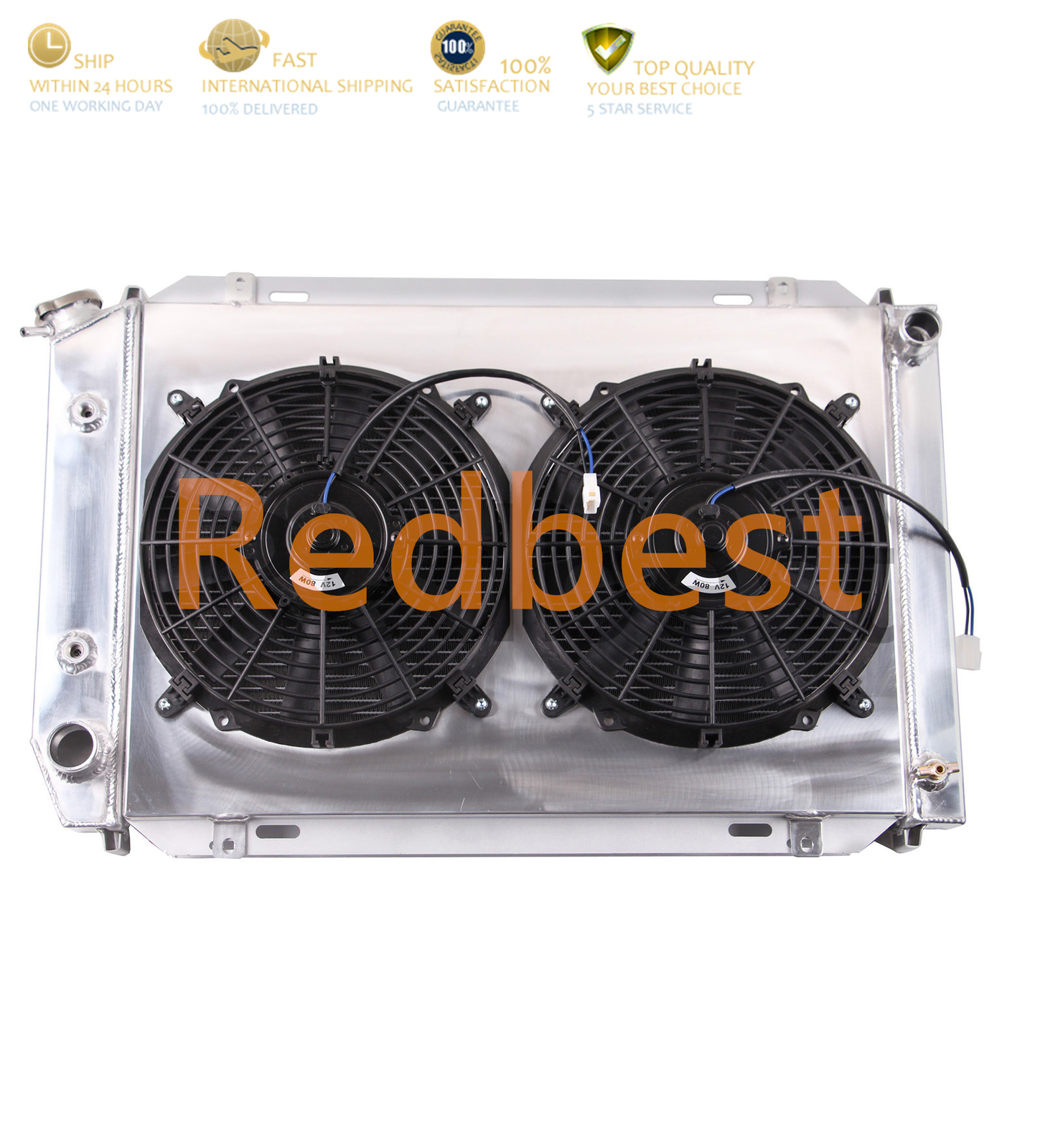 3 Row Radiator+Shroud Fan For 1979-1993 80 81 89 Ford Mustang GT LX Foxbody 5.0L