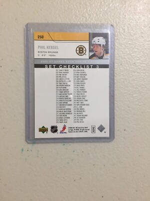 Phil Kessel Young Guns Upper Deck Card # 250 Set Checklist