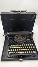 1930s Black and Gold Corona 4 portable typewriter with case - Pre-Owned thumbnail