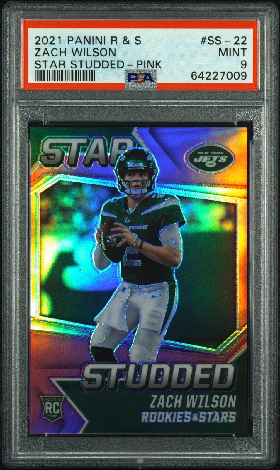 Zach Wilson Panini Rookies & Stars Star Studded #SS22 Pink
