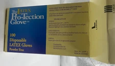 Box of 100 Comfitwear Disposable Powder-Free Latex Gloves Size Large, LA-PF L