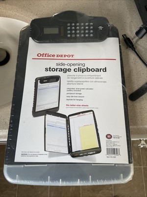 Office Depot - Clipboard - Portable Clipboard Storage Box with Calculator,
