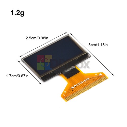 0.96 inch OLED LCD Screen 128x64 SSD1306 Chip Support SPI/IIC interface 30PIN - Picture 15 of 25