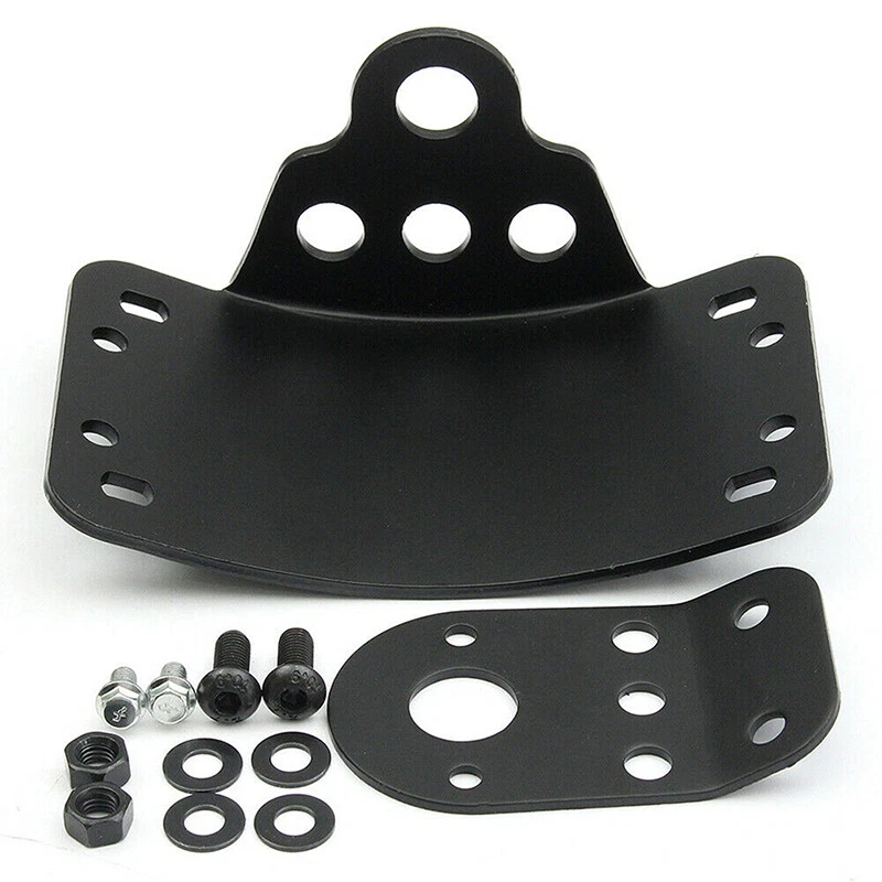 Motorcycle Mount License Plate Bracket Tail Light Holder Steel For Harley Bobber Foto 4 de 4