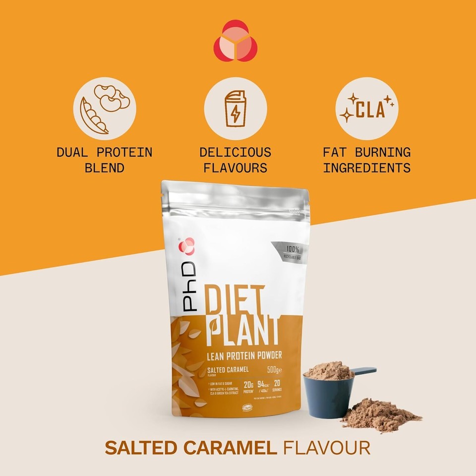 Nutrition Diet Plant, Vegan Protein Powder Plant Based, Salted Caramel