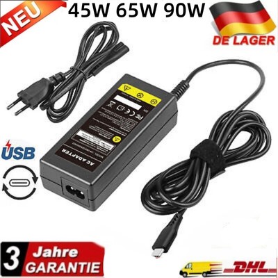 90W 65W 45W Type C USB C Netzteil Ladegerät Für Lenovo Dell HP Asus Acer Xiaomi