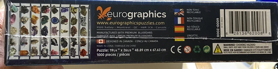 Eurographics Minerals Jigsaw Puzzle Educational New In Package 1000-Piece.  EB21 - Image 4 of 4