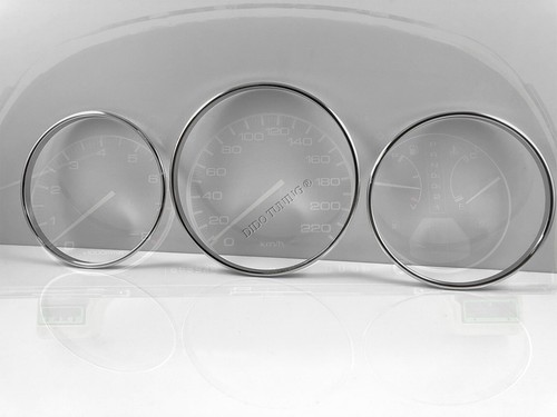 Anillos cromados para instrumentos de tablero de aluminio pulido para Honda Accord mk4 1990-1993 - Imagen 4 de 11