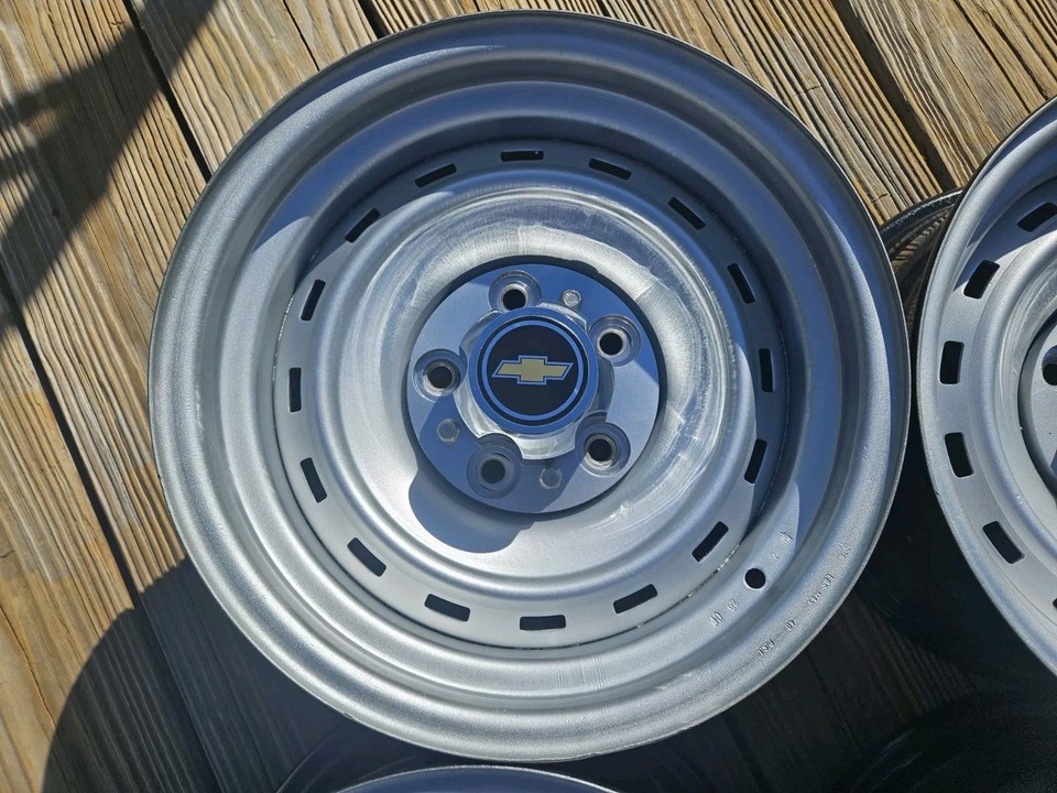 🔥🔥Set/4 Chevy 15 x7 C10 Silverado Rally Rims Wheels Truck Square Body ...