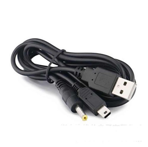 5pcs 2n1 Caricabatteria USB 2n1 Cavo di Ricarica Trasferimento Dati per Sony PSP 1000 2000 3000 - Foto 4 di 7