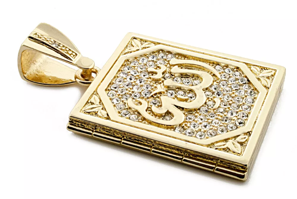 14k gold allah sale pendant