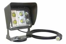 Larson Magnetic Mount 60 Watt LED Flood Light, 10' Cord,120-277V AC 5-15 Straigh