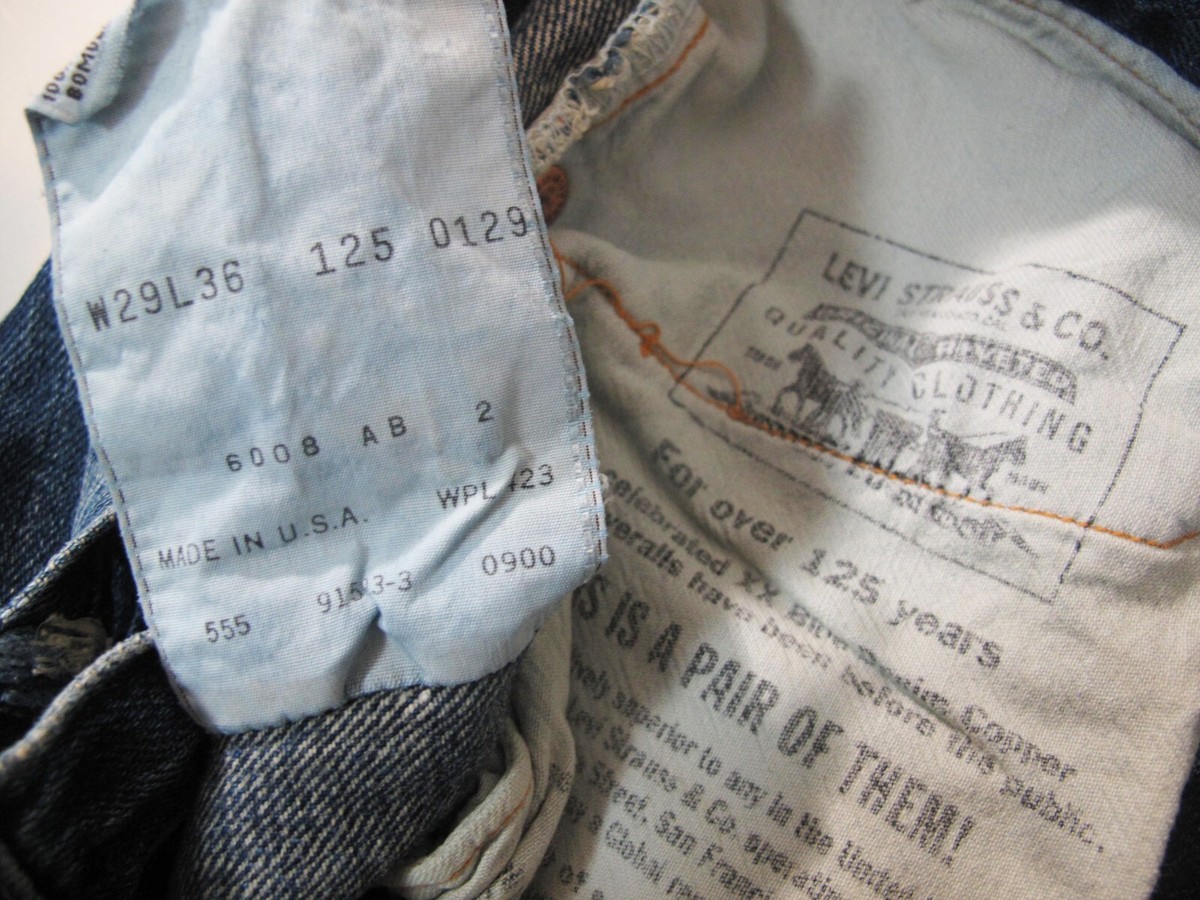 HOT VTG LVC Men's LEVI'S 125 SELVEDGE 555 SUSPENDER 201 HOT VTG LVC Men's LEVI'S 125 SELVEDGE 555 SUSPENDER 201