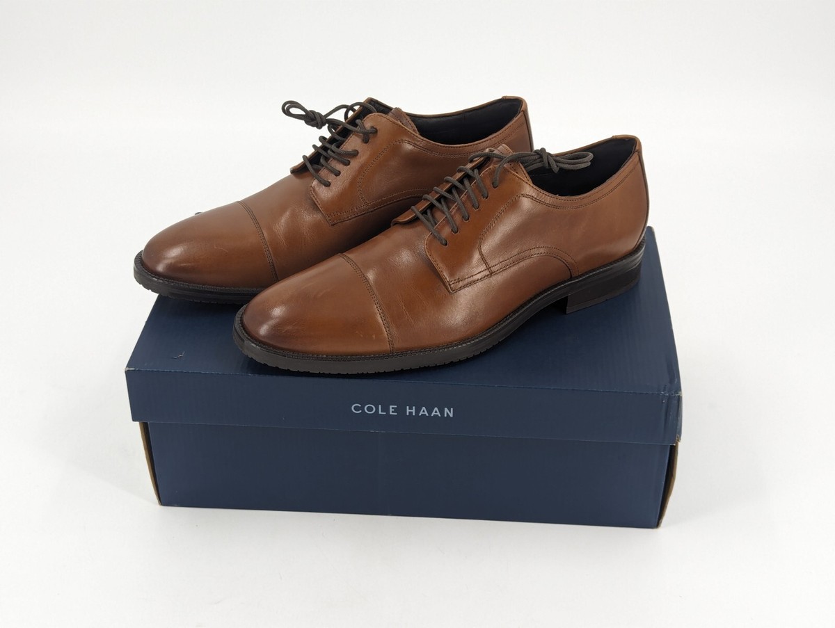 COLE HAAN Mens Dress Shoes Size 9 Me Cap Oxford Lace up 