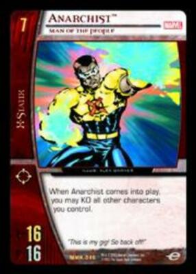 VS System: Anarchist, Man of the People [Played] VS: Marvel Knights TCG CCG Clas
