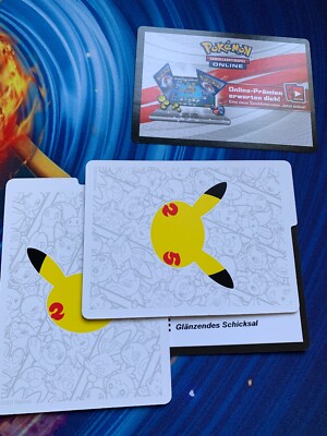 3x PTCGO Code - Shining Fates / Glänzendes Schicksal - Instant Message/Schneller
