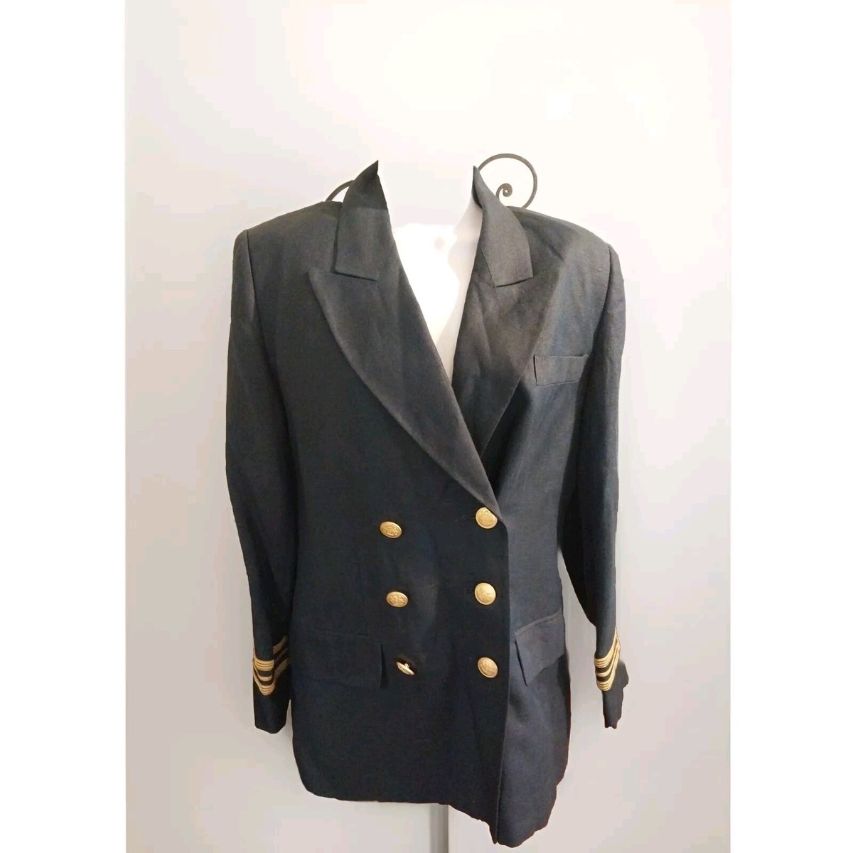 VINTAGE BROOKS BROTHERS BLAZER JACKET NAUTICAL CAPTAIN SIZE 6 THE
