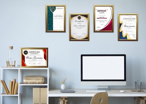 (Juego de 6) Marco de fotos de estireno A4 certificado póster retrato imagen montaje en pared - Imagen 11 de 17