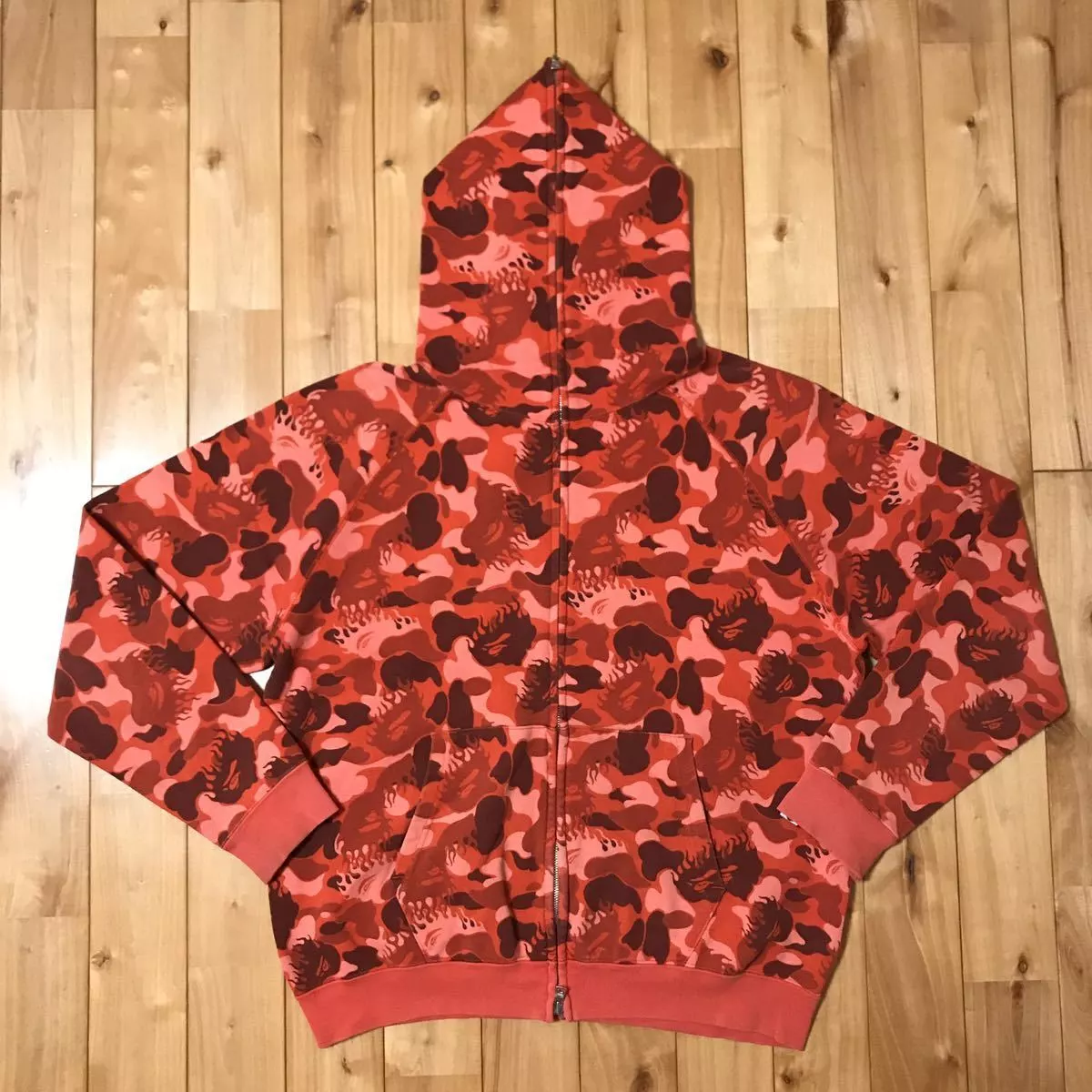 red bape hoodie