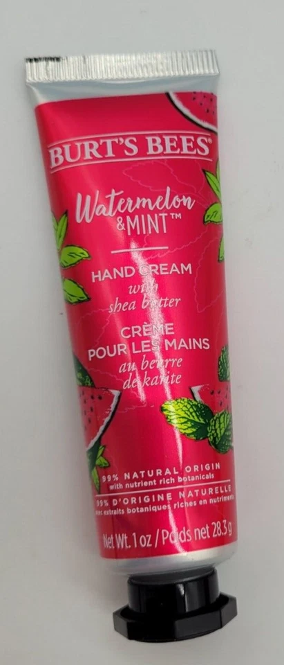 Crema de Manos BURT'S BEES Sandía y Menta con Manteca de Karité, Tubo 1oz NUEVO en Caja Foto 2 de 4