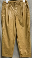    A New Day High-Rise Faux Leather Pants, brown size 8,   