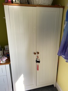 mothercare white wardrobe