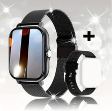 Smartwatch full-screen touch 1.44'' - stay connected everywhere /stainless steel