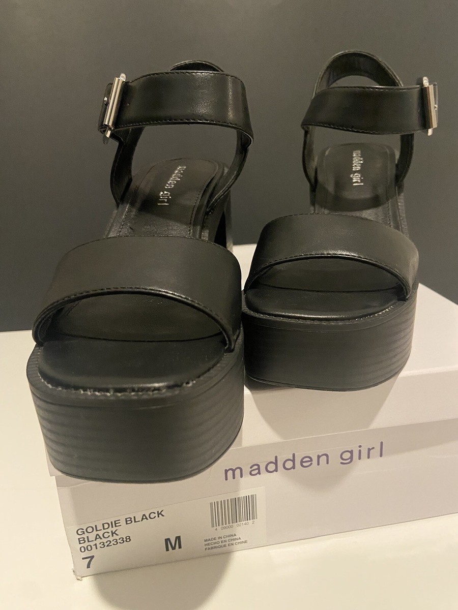 Madden Girl Goldie Black Sandal
