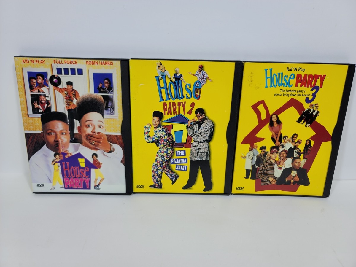 House Party 1 2 & 3 DVD Kid N’ Play Martin Lawrence Bernie Mac Tisha Cambell House Party 1 2 & 3 DVD Kid N’ Play Martin Lawrence Bernie Mac Tisha Cambell