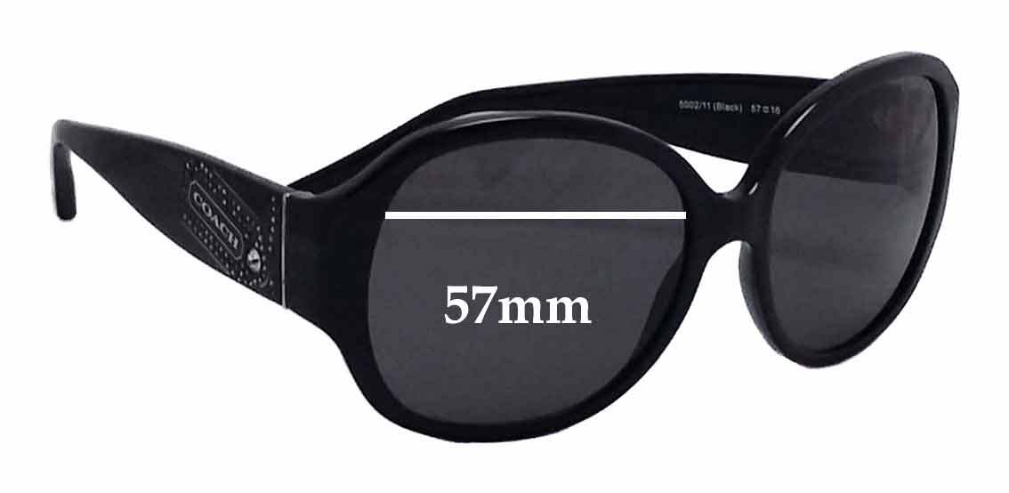 COACH Black 57mm Sunglasses COACH 57mm Flat Top Square Sunglasses | Nordstrom main image 4