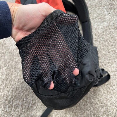 VTG Y2K Patagonia Backpack Day Pack Black Orange Outdoor
