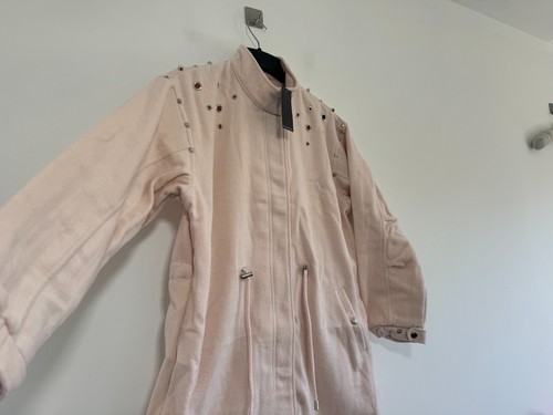 Simply Be Longline Coat Wool Blend Soft Winter Size 14 Pink - Picture 4 of 9