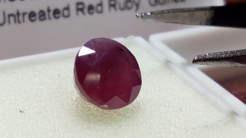 Rubí natural talla redonda Guinea 3.35 Cts. - Imagen 4 de 8