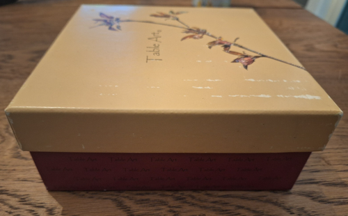 Table Art by Michael Michaud Herb Napkin Rings Boxes Set Of 4 Gold - Picture 16 of 20