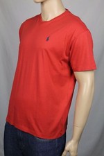 Polo Ralph Lauren Red Classic V-Neck Tee T-Shirt Navy Blue Pony NWT