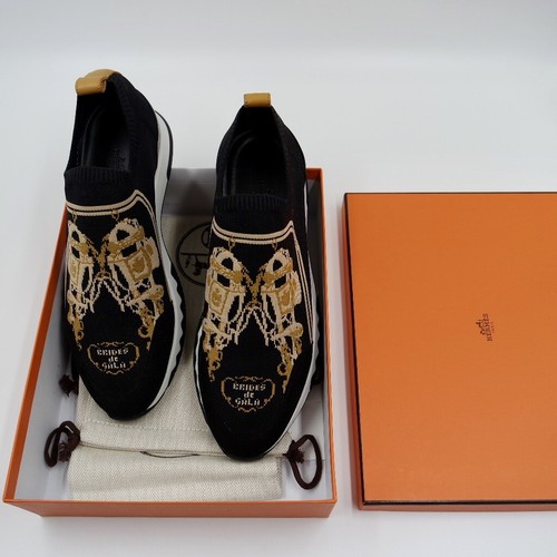 HERMÈS SNEAKERS BRIDES DE GALA IN SCHWARZ - Picture 4 of 6