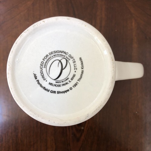 Thomas Kinkade VTG 1991 Mug/Cup “Olde Porterfield Gift Shoppe” 4 3/4” EUC - Picture 6 of 7