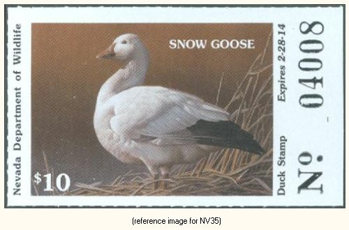 D2K Nevada Duck Stamp 2013 $10.00 Coll - Picture 1 of 1