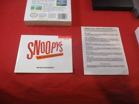 Snoopy's Silly Sports Spectacular (Nintendo NES) COMPLETE w/ Box manual WORKS #R