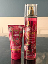 Bath  Body Works Strawberry Snowflakes Body Cream  Fragrance Mist