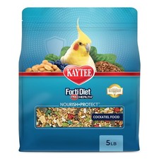 Kaytee Forti-Diet Pro Health Nourish Protect Cockatiel Food, Comprehensive Nutri