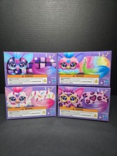 Lot Of 4 Furby DJ Furblets Mini Electronic Plush Stretchable Sound Effects