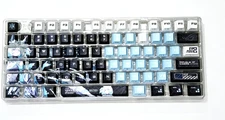 99 Keys Blue Cute Girl Theme PBT Keycaps for Mechanical Keyboard